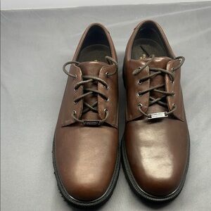 Rockport Waterproof Leather Oxford Shoes Men's Size 12 Wide Brown Lace Up